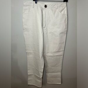 Laude The Label Cream Denim Capris